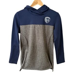 Fanatics Blue and Gray Sporting Kansas City Casual Sporty Hoodie